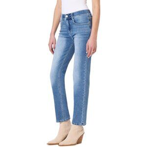 Women's Cotton-Blend Straight Ankle Jeans 10 Slimming Fit 29.5 Inseam